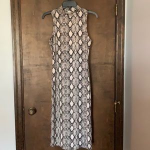 NWOT ladies snake print halter-style dress